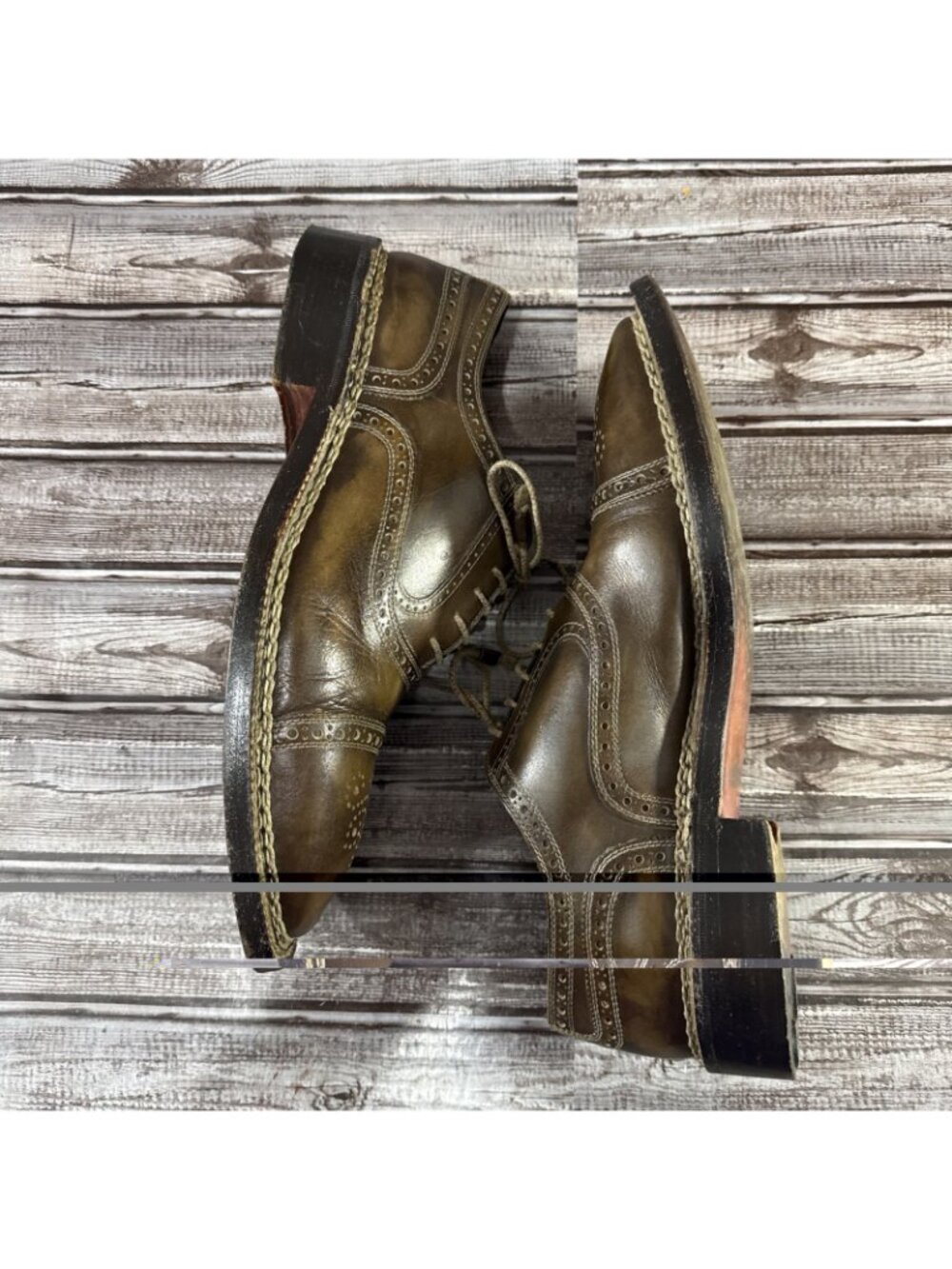 Bettanin & Venturi x Barneys NY Cap Toe Full Brogue Oxford Size 11 ($1,625) - Picture 7 of 10